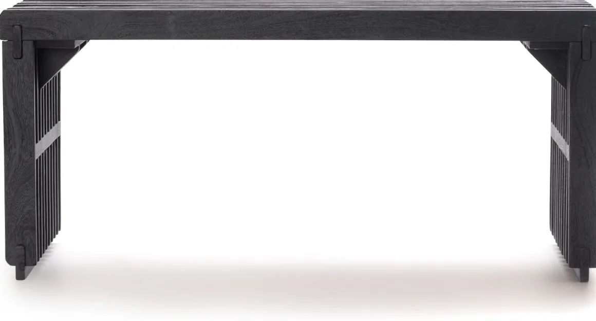 Lino bankje (96cm) in kleur Zwart van COCOmaison