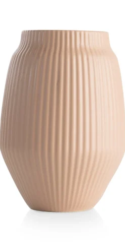 Liv vaas H28cm in de kleur Beige - COCOmaison