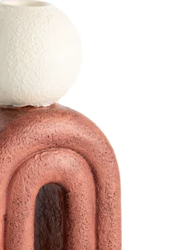 Lot kandelaar H15,5cm in de kleur Bruin - COCOmaison