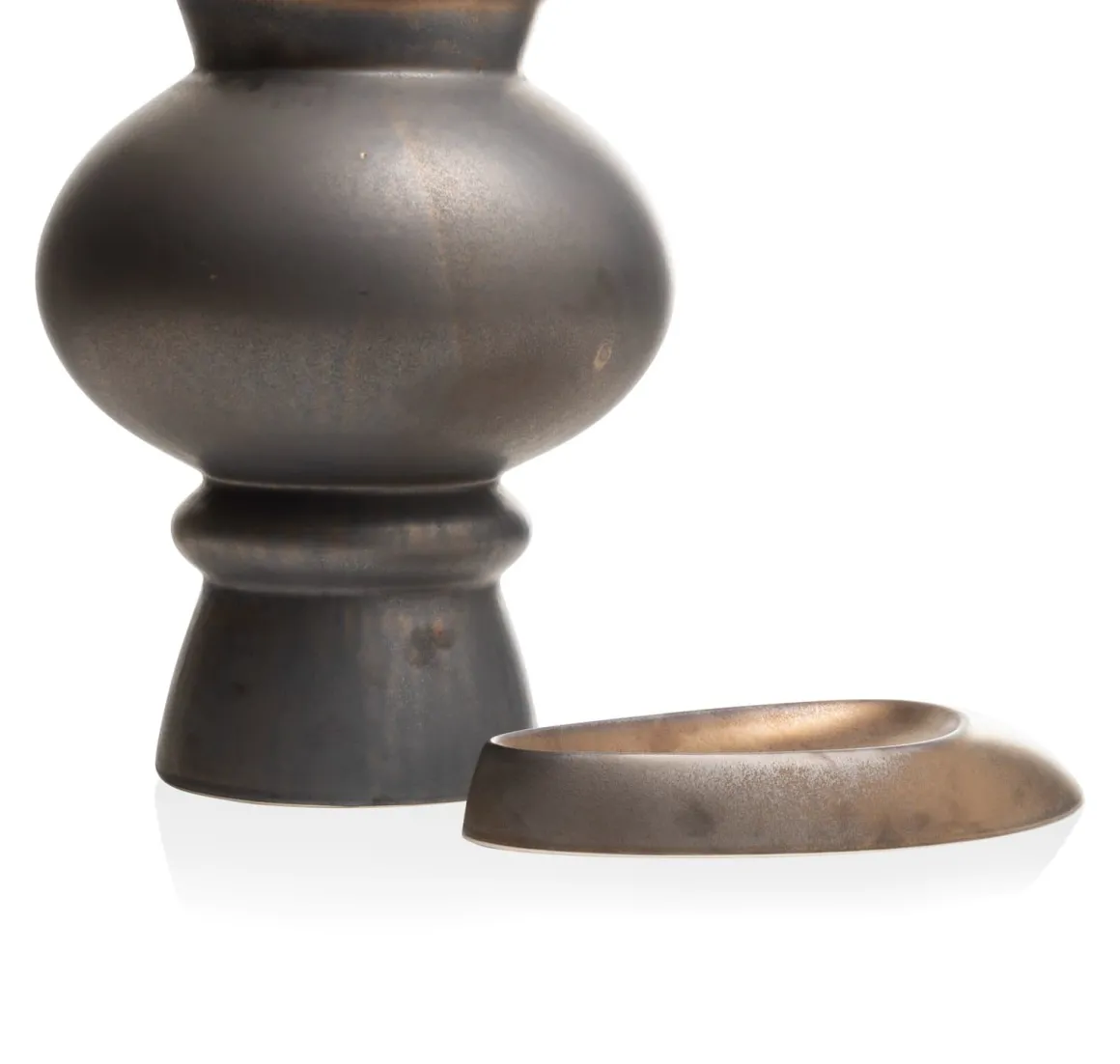 Lovia vaas (H43cm) in de kleur Bruin - COCOmaison