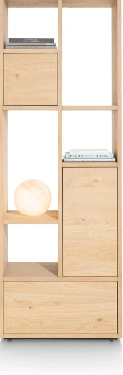 LUGANA roomdivider 76 cm - naturel eiken