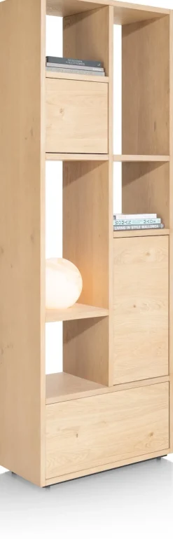 LUGANA roomdivider 76 cm - naturel eiken