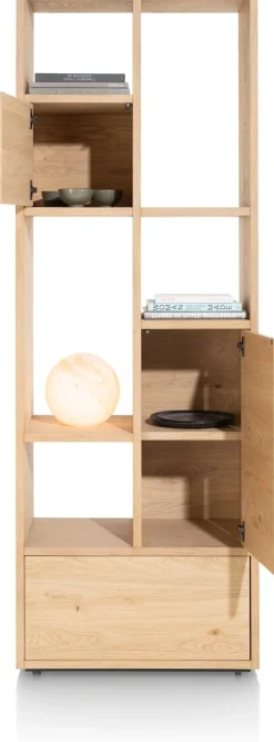 LUGANA roomdivider 76 cm - naturel eiken