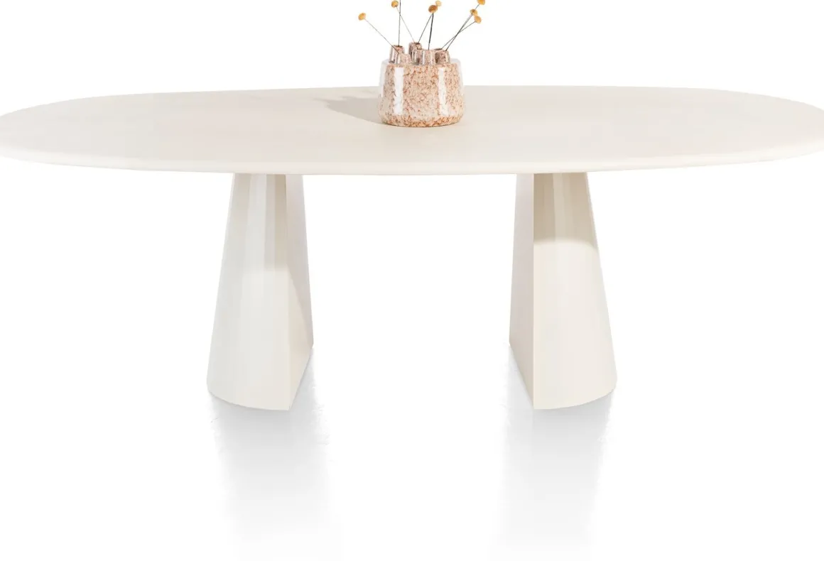 LUND eetkamertafel ovaal (240x120cm) cone poot - XOOON