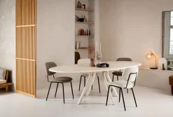 LUND eetkamertafel ovaal (270x120cm) centrale poot lang - XOOON