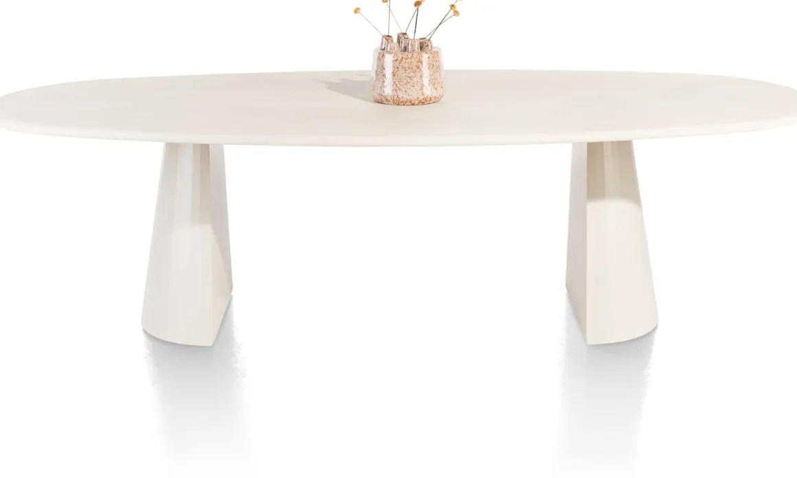 LUND eetkamertafel ovaal (270x120cm) cone poot - XOOON