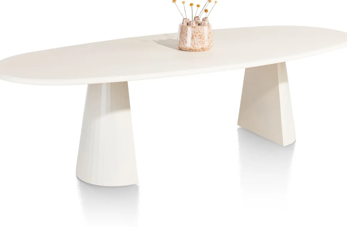 LUND eetkamertafel ovaal (270x120cm) cone poot - XOOON