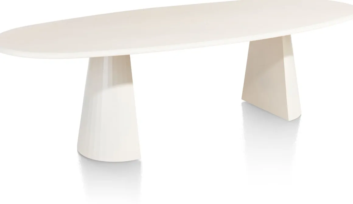 LUND eetkamertafel ovaal (270x120cm) cone poot - XOOON