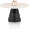 LUND eetkamertafel rond (140cm) cone poot - XOOON
