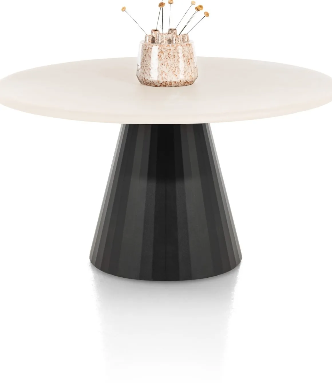 LUND eetkamertafel rond (140cm) cone poot - XOOON