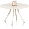 LUND eetkamertafel rond (140cm) centrale poot kort - XOOON