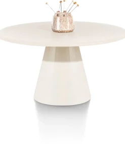 LUND eetkamertafel rond (140cm) cone poot - XOOON