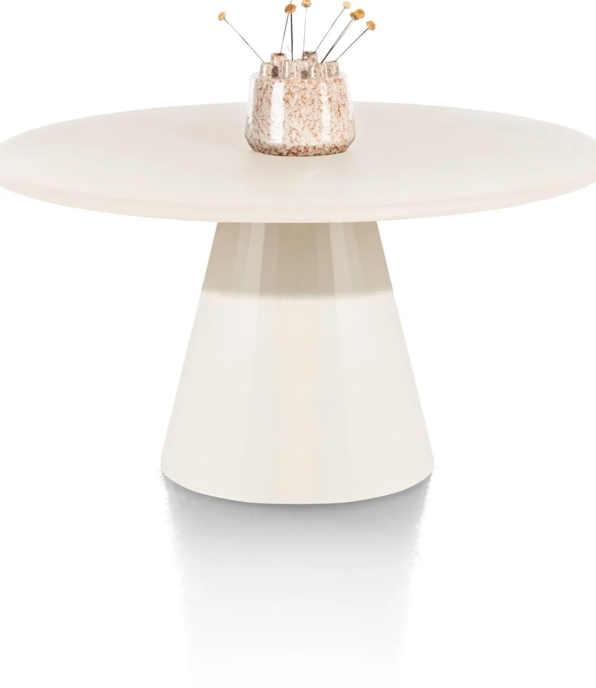 LUND eetkamertafel rond (140cm) cone poot - XOOON