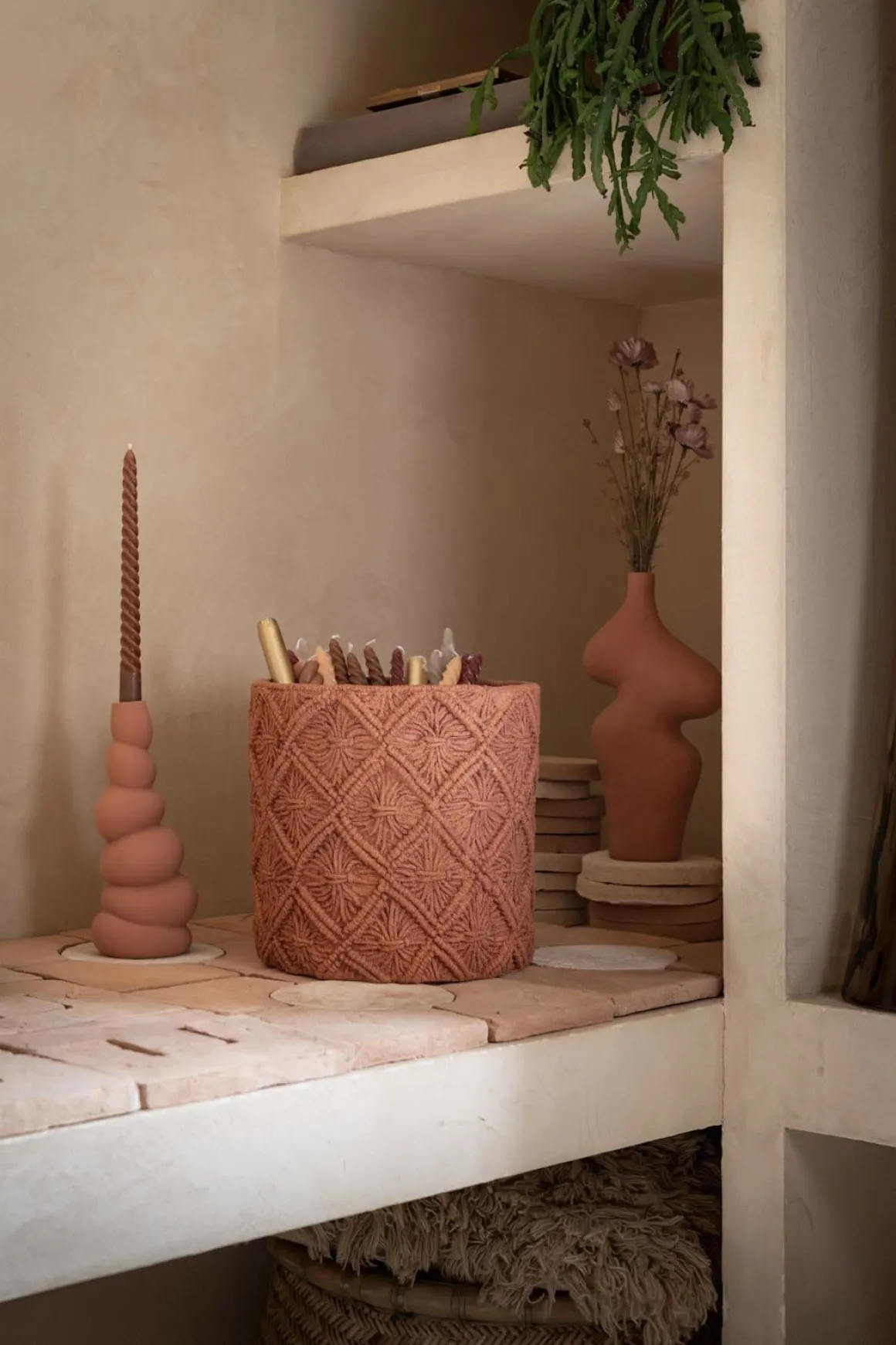 Maeve pot H26cm in de kleur Terra Cotta - COCOmaison