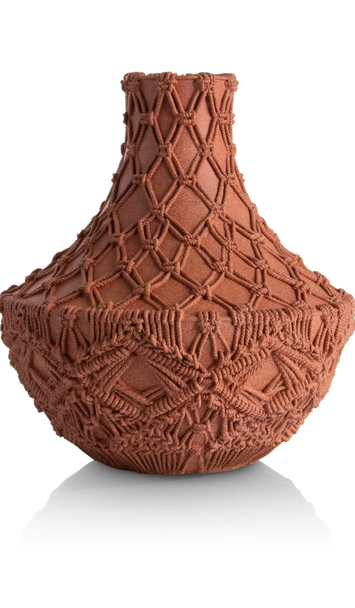 Maeve vaas H33cm in de kleur Terra Cotta - COCOmaison