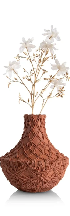 Maeve vaas H33cm in de kleur Terra Cotta - COCOmaison