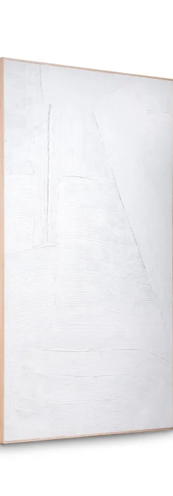 Master Strokes schilderij wit canvas 120x180cm - COCOmaison