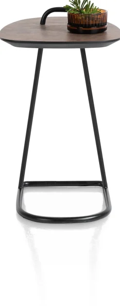 Masura laptoptafel met zwart metalen poot 55x48cm