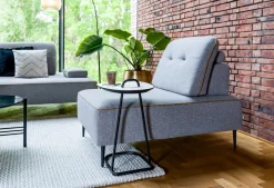 Masura laptoptafel met zwart metalen poot 55x48cm