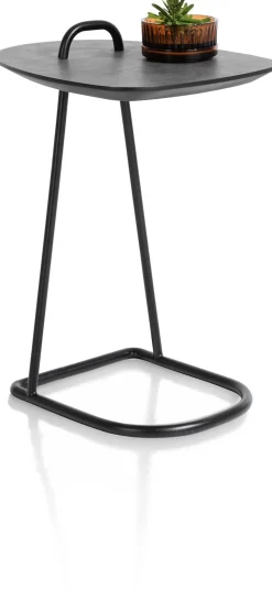 Masura laptoptafel met zwart metalen poot 55x48cm