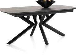 Masura ovale uitschuiftafel met metalen poot 180(+60)x110cm