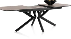Masura ovale uitschuiftafel met metalen poot 180(+60)x110cm