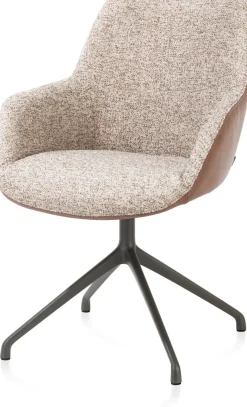 Mats armleuningstoel in de kleur Cognac - XOOON