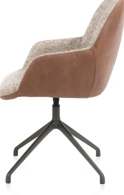 Mats armleuningstoel in de kleur Cognac - XOOON