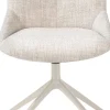 Mats, eetkamerstoel - draaibaar - creme - Luton - Creme