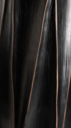 Merle vaas H81cm in de kleur Zwart - COCOmaison