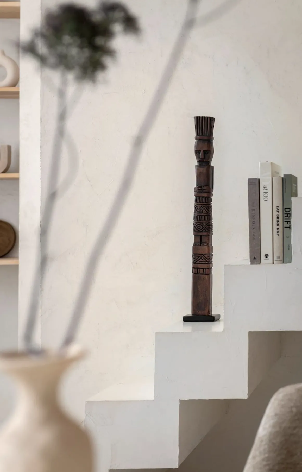 Milan beeld H62cm in de kleur Bruin - COCOmaison