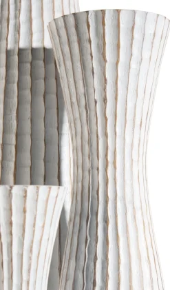 Milou vaas H85cm in de kleur Wit - COCOmaison