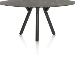 MINATO bartafel - ellips - 240 x 110 cm (h: 92 cm) - marmerlook