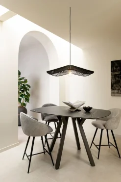 MINATO bartafel - ellips - 240 x 110 cm (h: 92 cm) - lichtgrijs