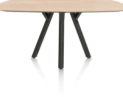 MINATO bartafel - ovaal - 240 x 110 cm (h: 92 cm) - eiken look