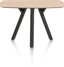 MINATO bartafel - ovaal - 150 x 105 cm (h: 92 cm) - eiken look