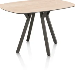 MINATO bartafel - ovaal - 150 x 105 cm (h: 92 cm) - eiken look