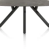 MINATO eetkamertafel - ovaal - 200 x 105 cm - marmerlook