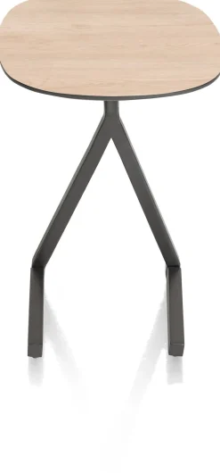 MINATO laptop-tafel 45 x 35 cm - hoogte 52 cm - eiken look