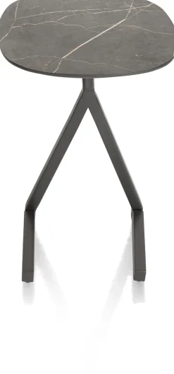 MINATO laptop-tafel 45 x 35 cm - hoogte 52 cm - marmerlook