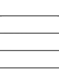 Modulo aanbouwrek in metaal 135 cm, 5 nivo's - XOOON