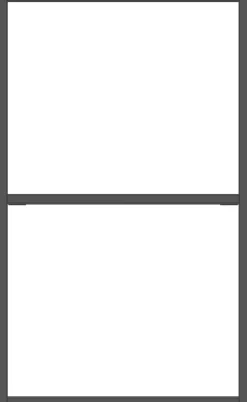 Modulo basisrek in metaal 45 cm, 2 nivo's - XOOON