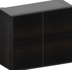 Modulo kast in onyx 90 cm met 2 deuren - XOOON