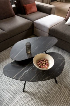 Montello hoge salontafel met keramiek blad 94x49cm