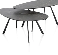 Montello hoge salontafel met keramiek blad 94x49cm