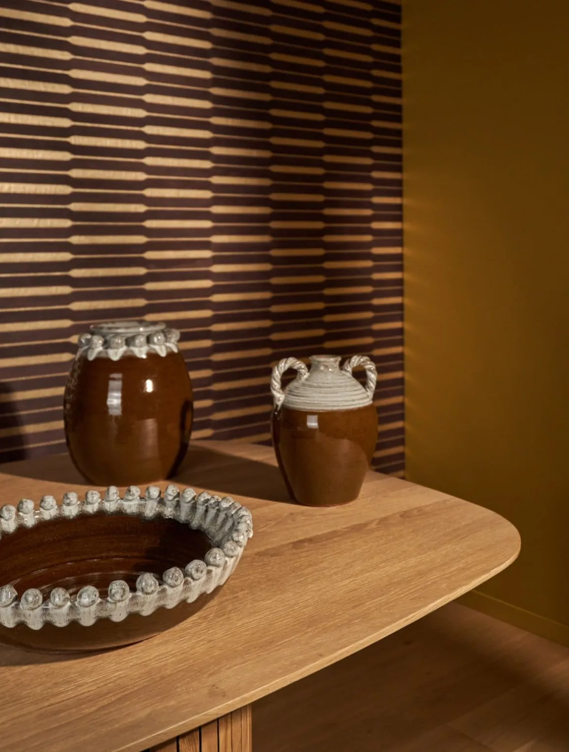 Nera vaas (H26cm) in de kleur Bruin - COCOmaison