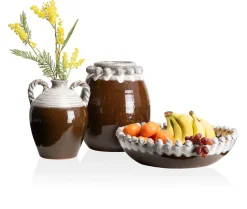 Nera vaas (H26cm) in de kleur Bruin - COCOmaison