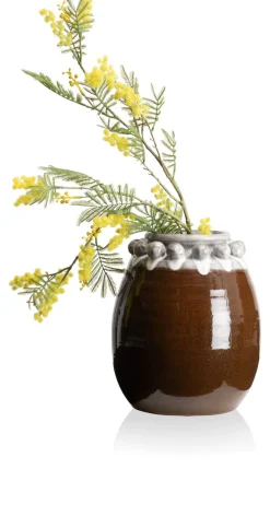 Nera vaas (H31cm) in de kleur Bruin - COCOmaison