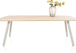 NIORA eetkamertafel 240 x 100 cm - rechthoek - zijdegrijs