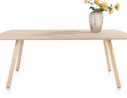 NIORA eetkamertafel 210 x 100 cm - rechthoek - naturel eiken